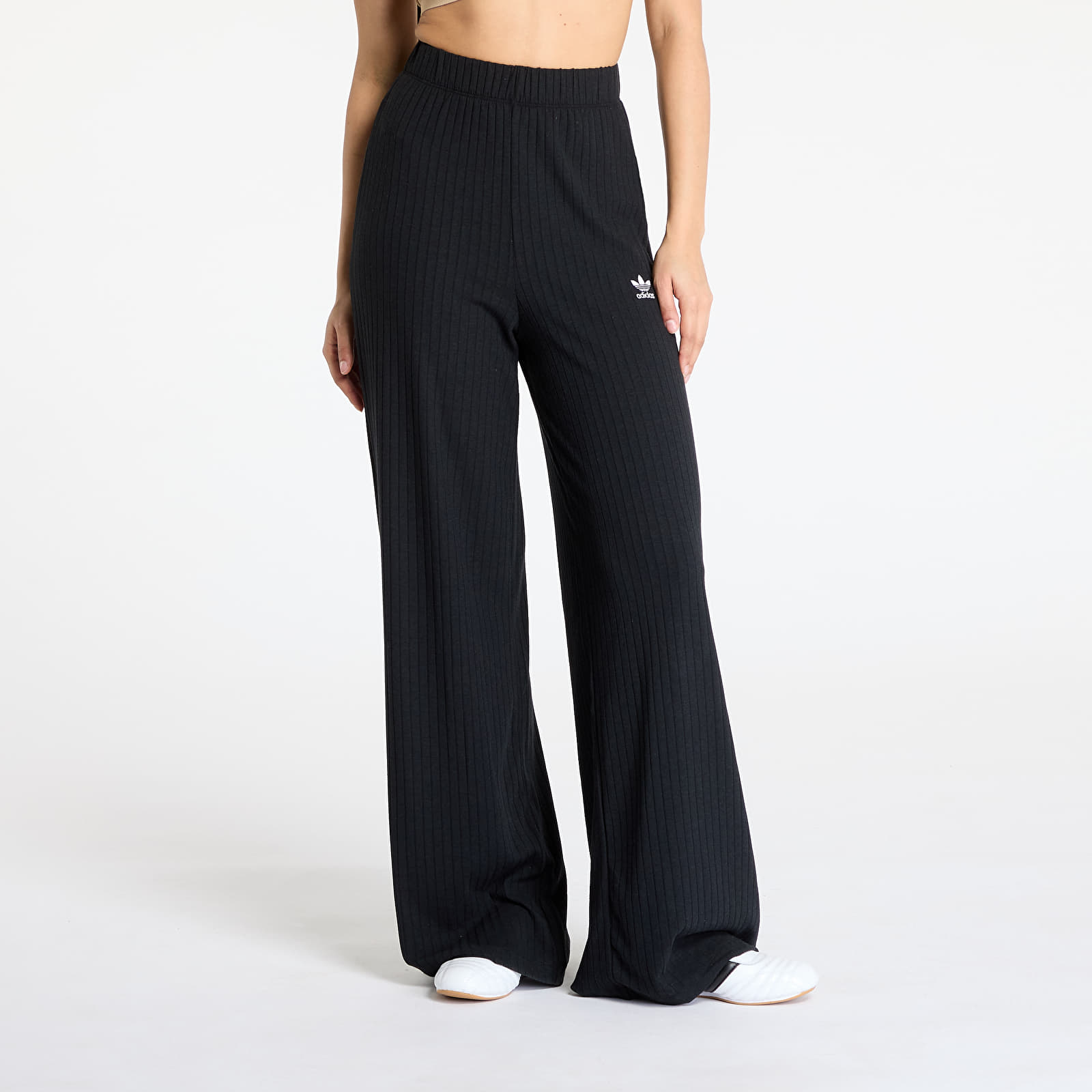 Spodnie dresowe adidas Essentials Wide Rib Pants Black