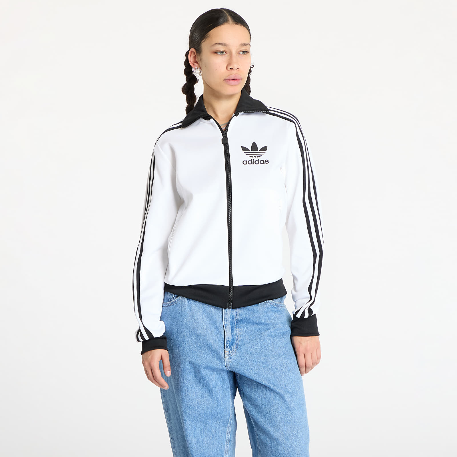 Γυναικεία φούτερ adidas Adicolor Classic Track Top White