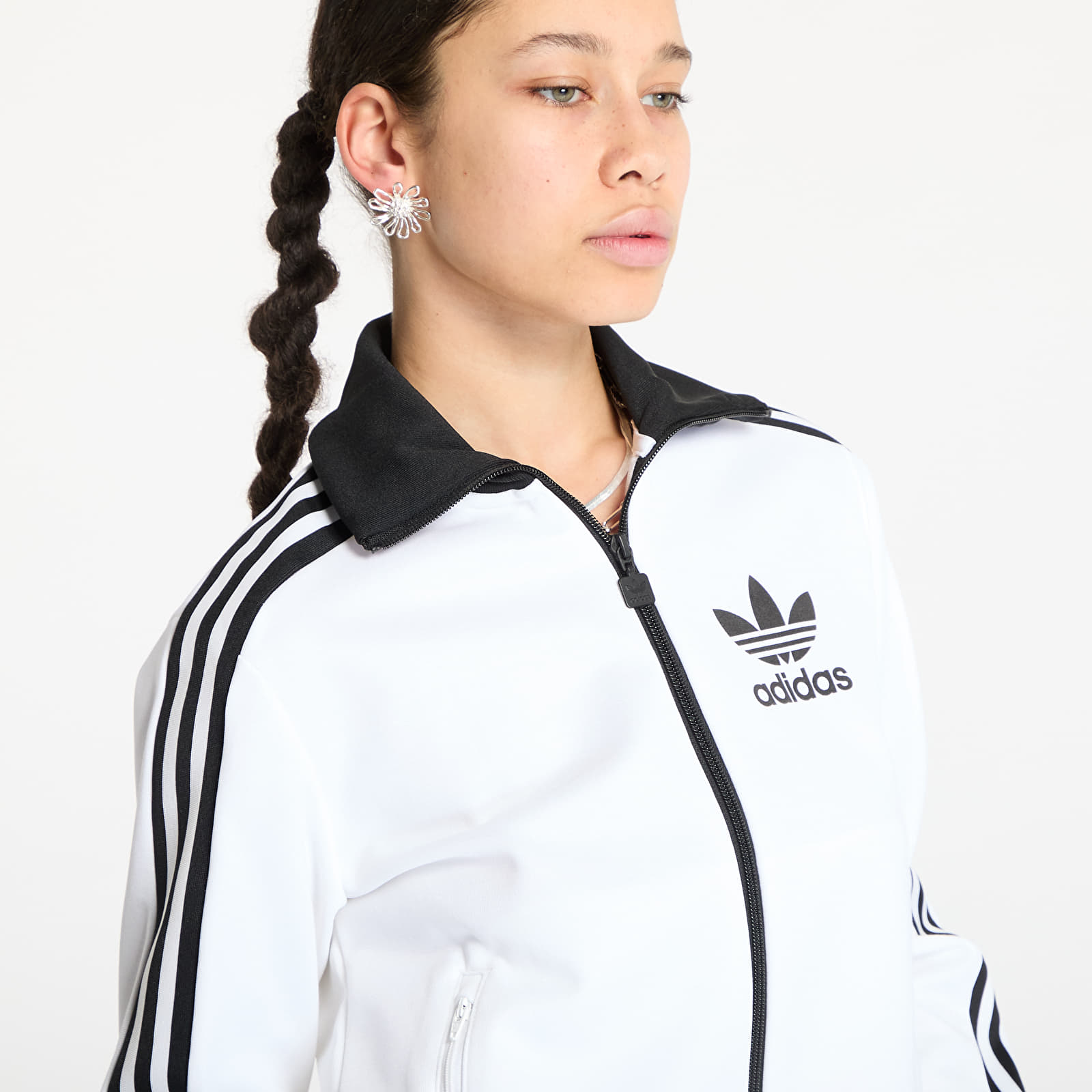 Sudaderas de mujer adidas Adicolor Classic Track Top White