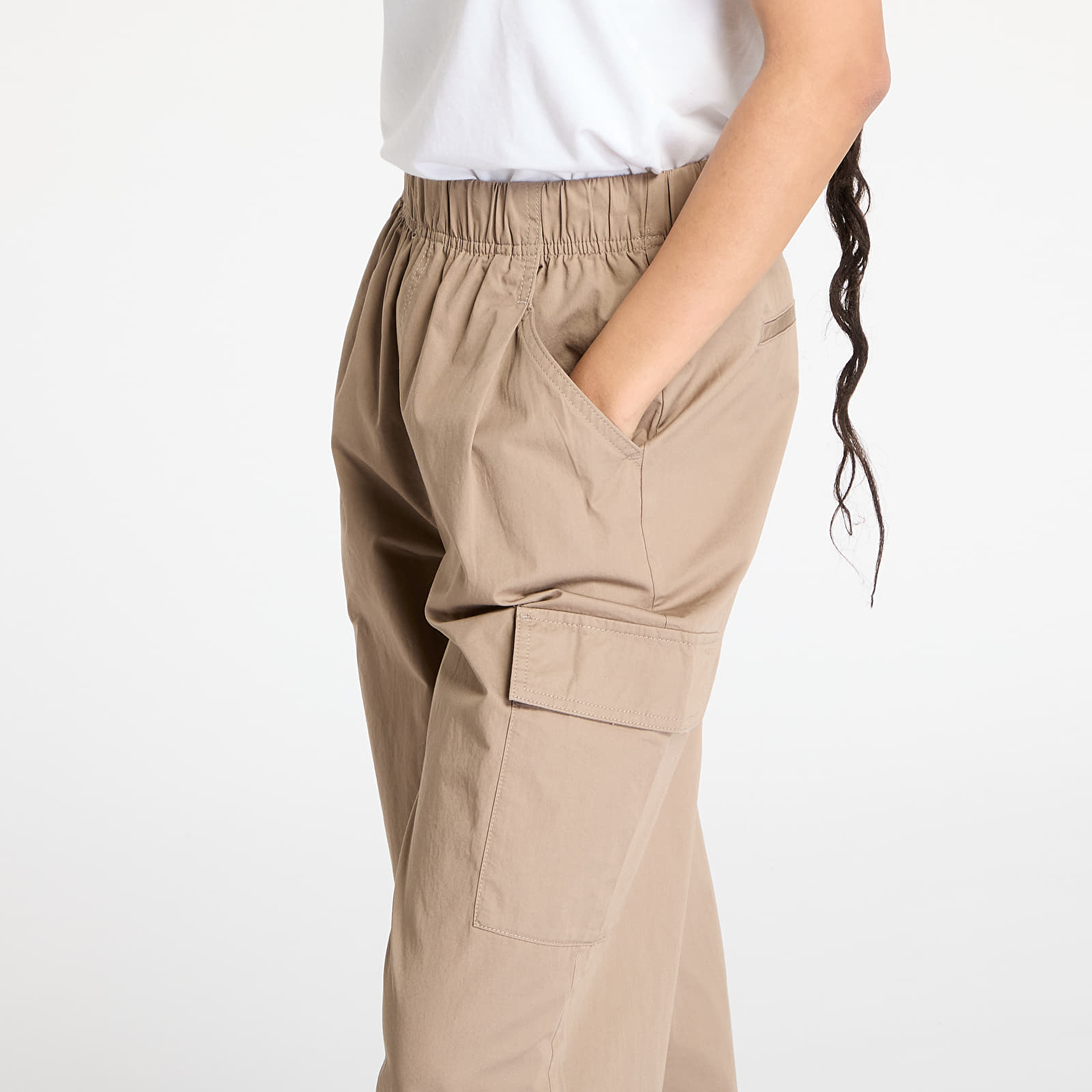Ženske hlače Calvin Klein Jeans Cotton Cargo Pant Gray