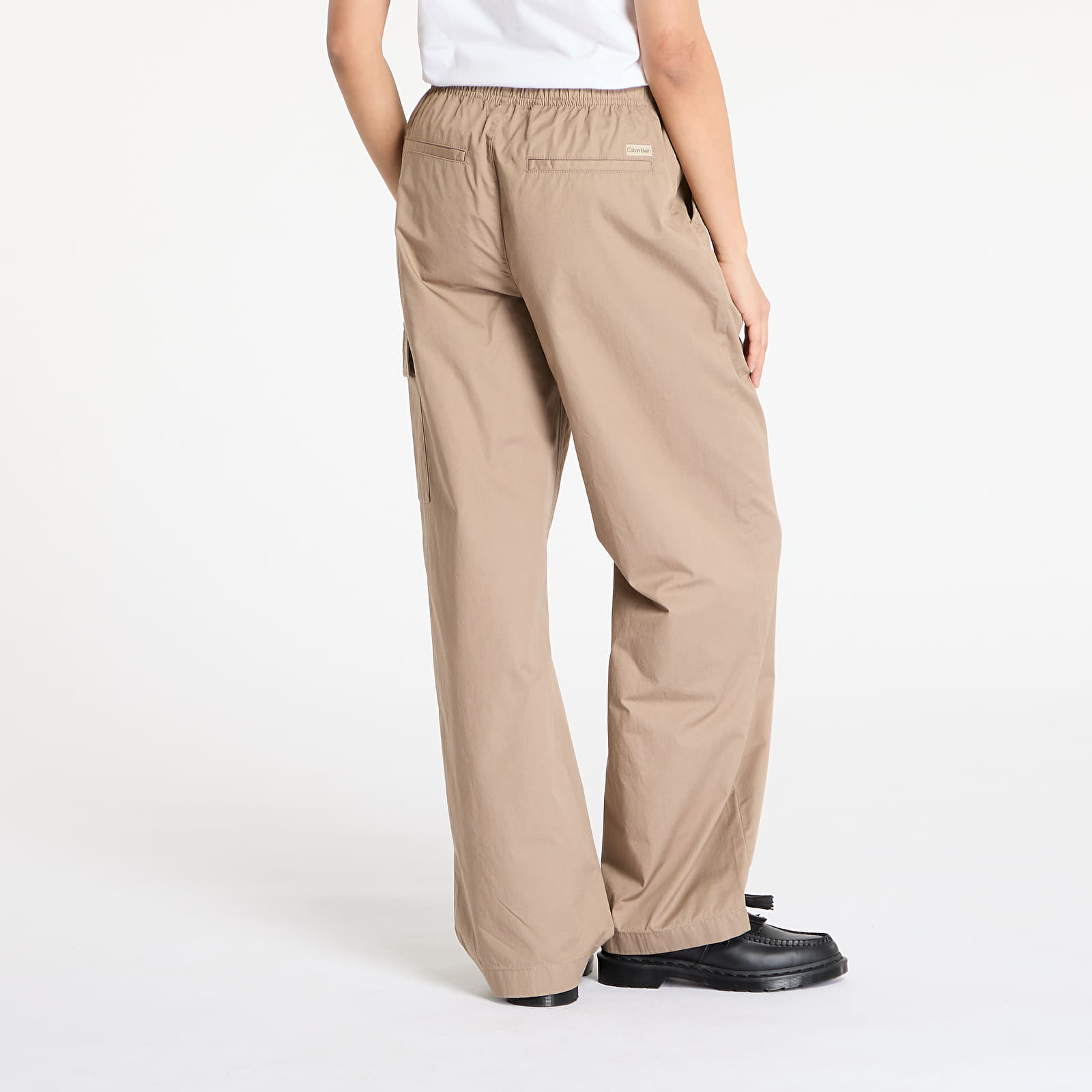 Ženske hlače Calvin Klein Jeans Cotton Cargo Pant Gray