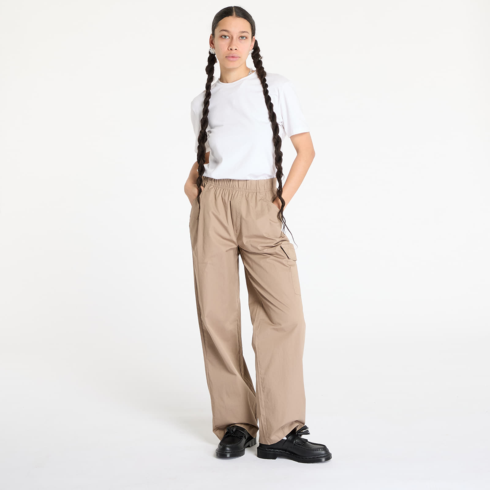 Ženske hlače Calvin Klein Jeans Cotton Cargo Pant Gray