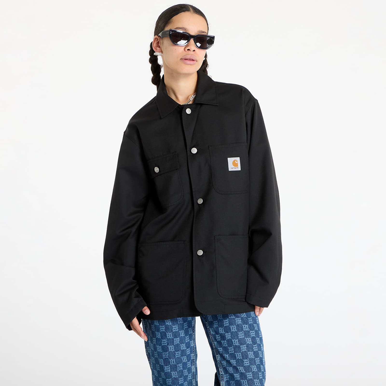 Moške jakne Carhartt WIP Seaton Blazer Black