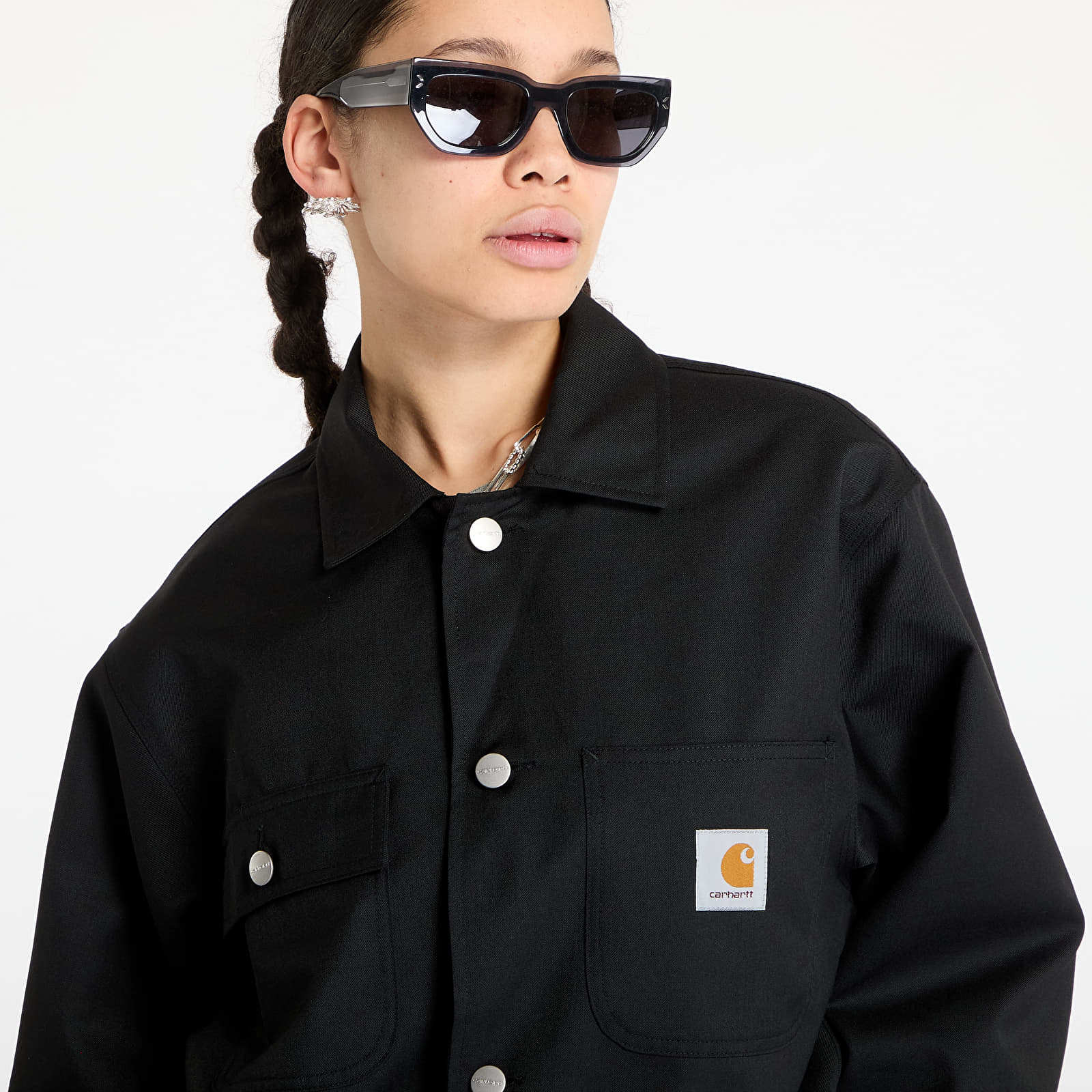 Moške jakne Carhartt WIP Seaton Blazer Black