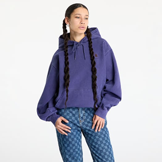 Sweatshirt Carhartt WIP Hooded Vista Sweat UNISEX Aura Garment Dyed