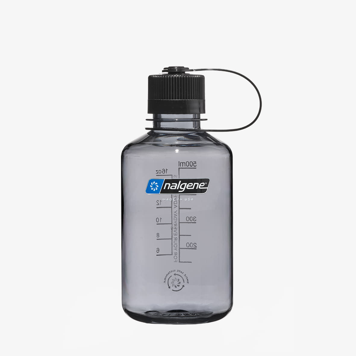 Láhve na pití Nalgene 500ml Narrow Mouth Sustain Water Bottle Gray