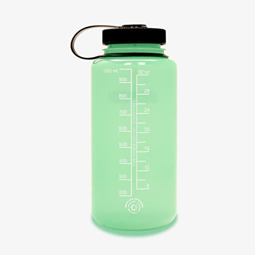 Nalgene Wide-Mouth 1000ml Sustain Bottle Glow Green