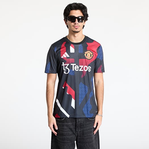 Dres adidas Manchester United 2024/2025 Pre Match Jersey Black/ Mufc Red/ Off White/ Team Coll Burgundy 2