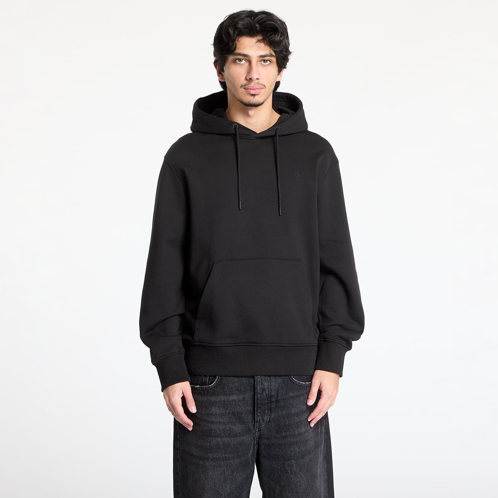 Sudaderas de hombre Calvin Klein Jeans Typeface Graphic Hoodie Black