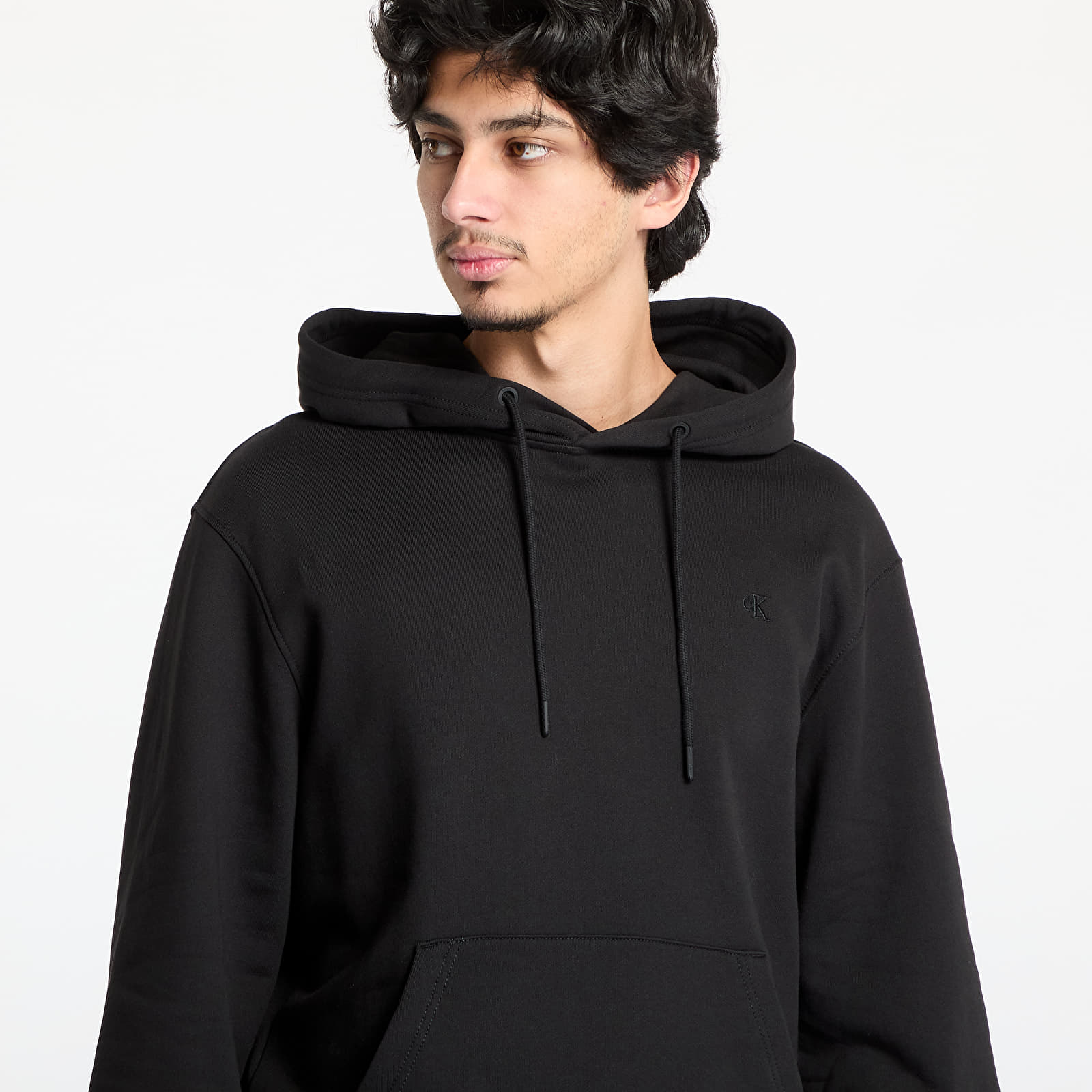 Sudaderas de hombre Calvin Klein Jeans Typeface Graphic Hoodie Black