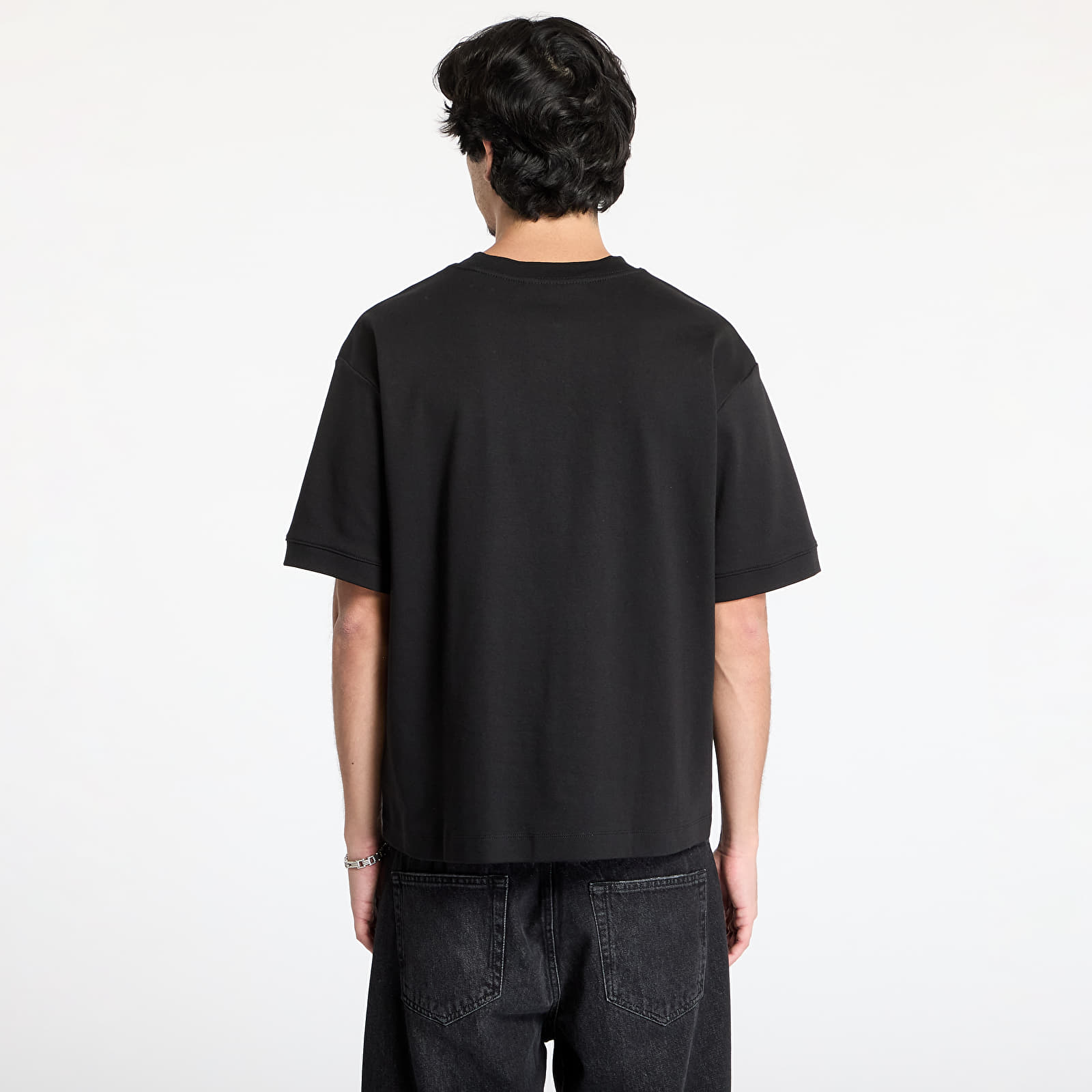 Tricouri pentru bărbați Calvin Klein Jeans Interlock Tee Black