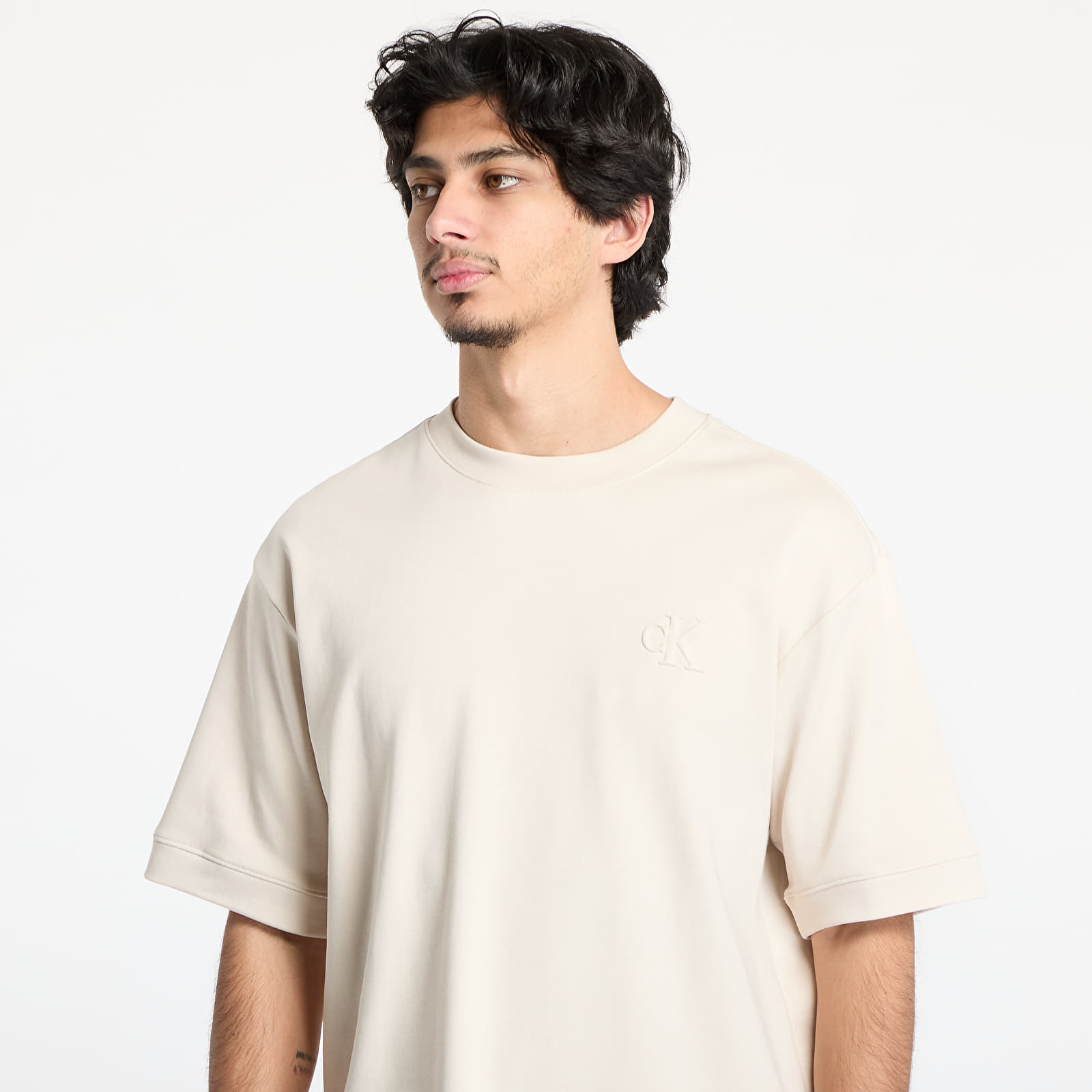 Camisetas hombre Calvin Klein Jeans Interlock Tee Gray