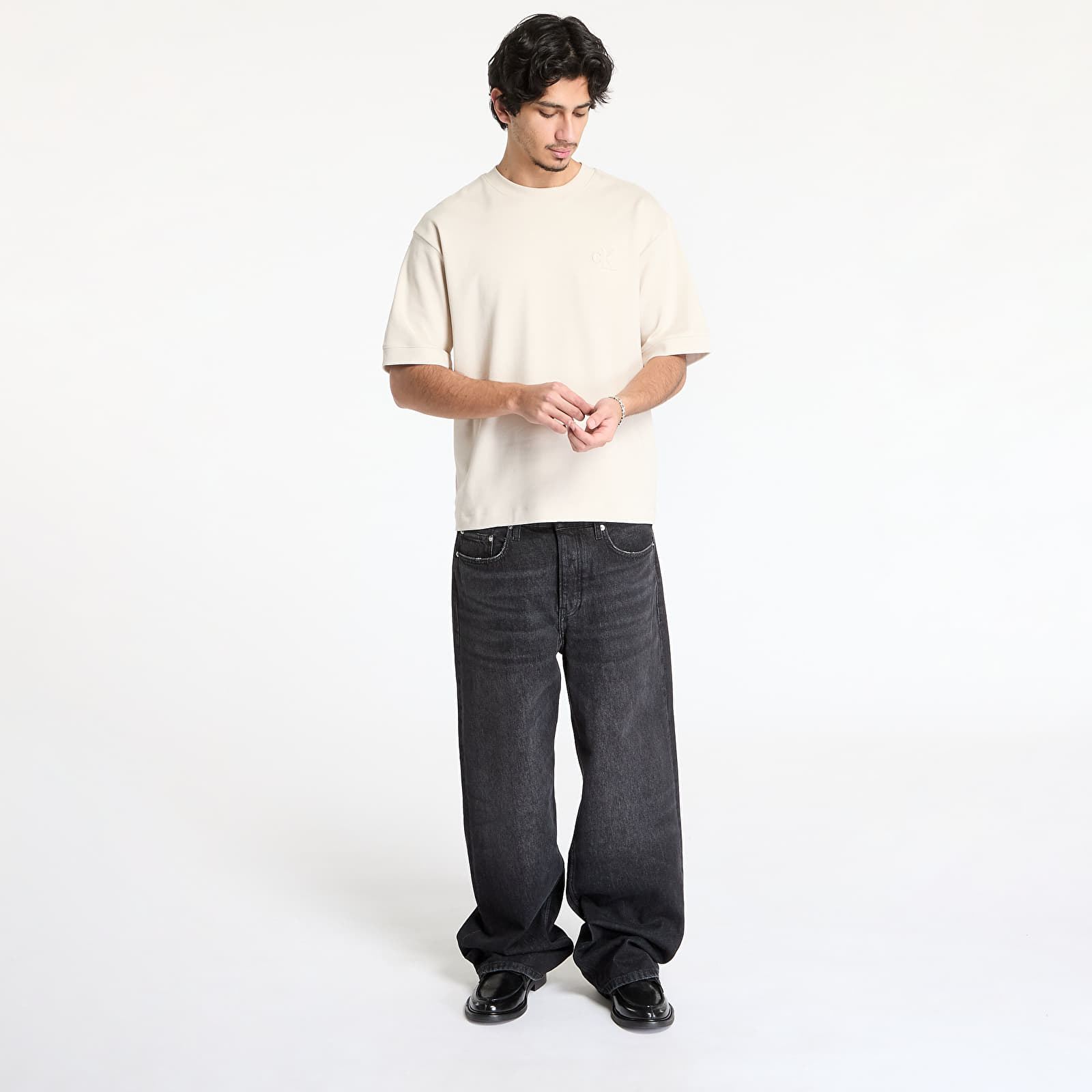 Camisetas hombre Calvin Klein Jeans Interlock Tee Gray
