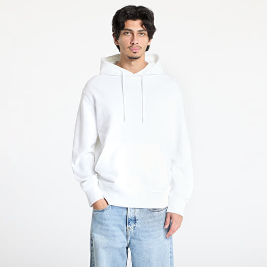Mikina Calvin Klein Jeans Typeface Graphic Hoodie White