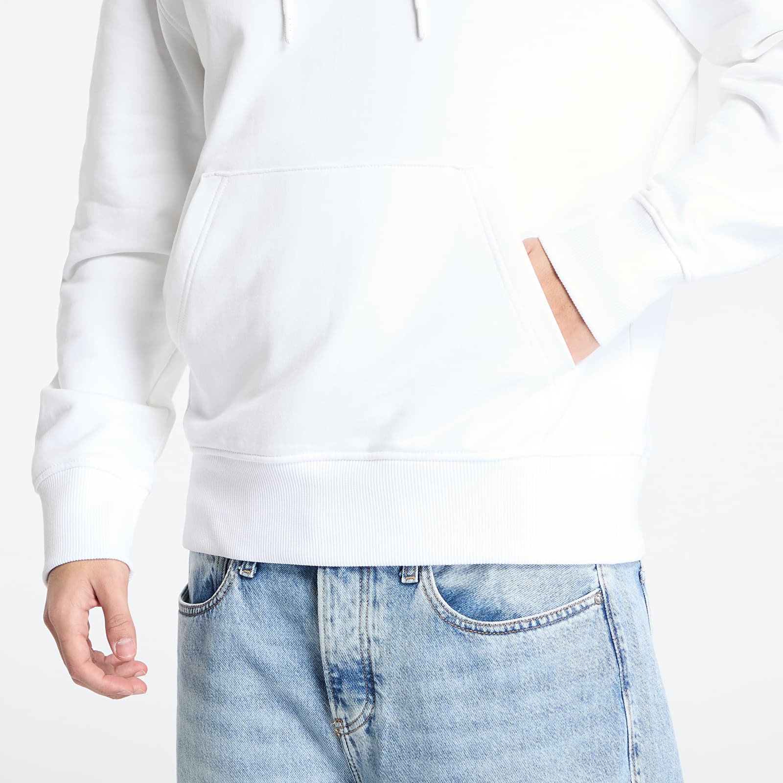 Мъжки потници Calvin Klein Jeans Typeface Graphic Hoodie White