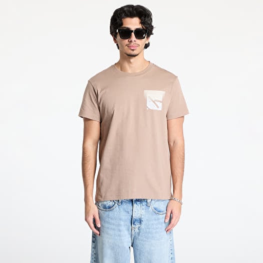 T-shirt Calvin Klein Jeans Soft Box Monogram Tee Taupe Gray