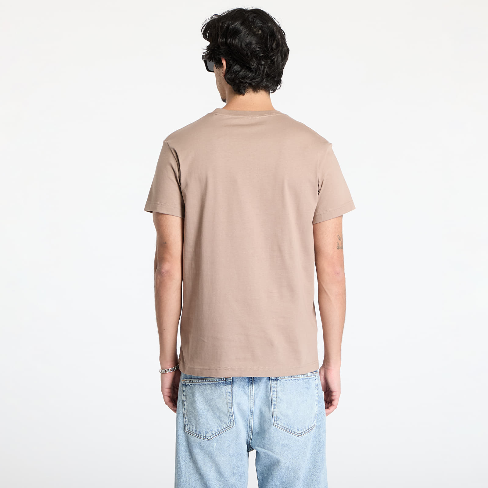 Pánská trička Calvin Klein Jeans Soft Box Monogram Tee Taupe Gray