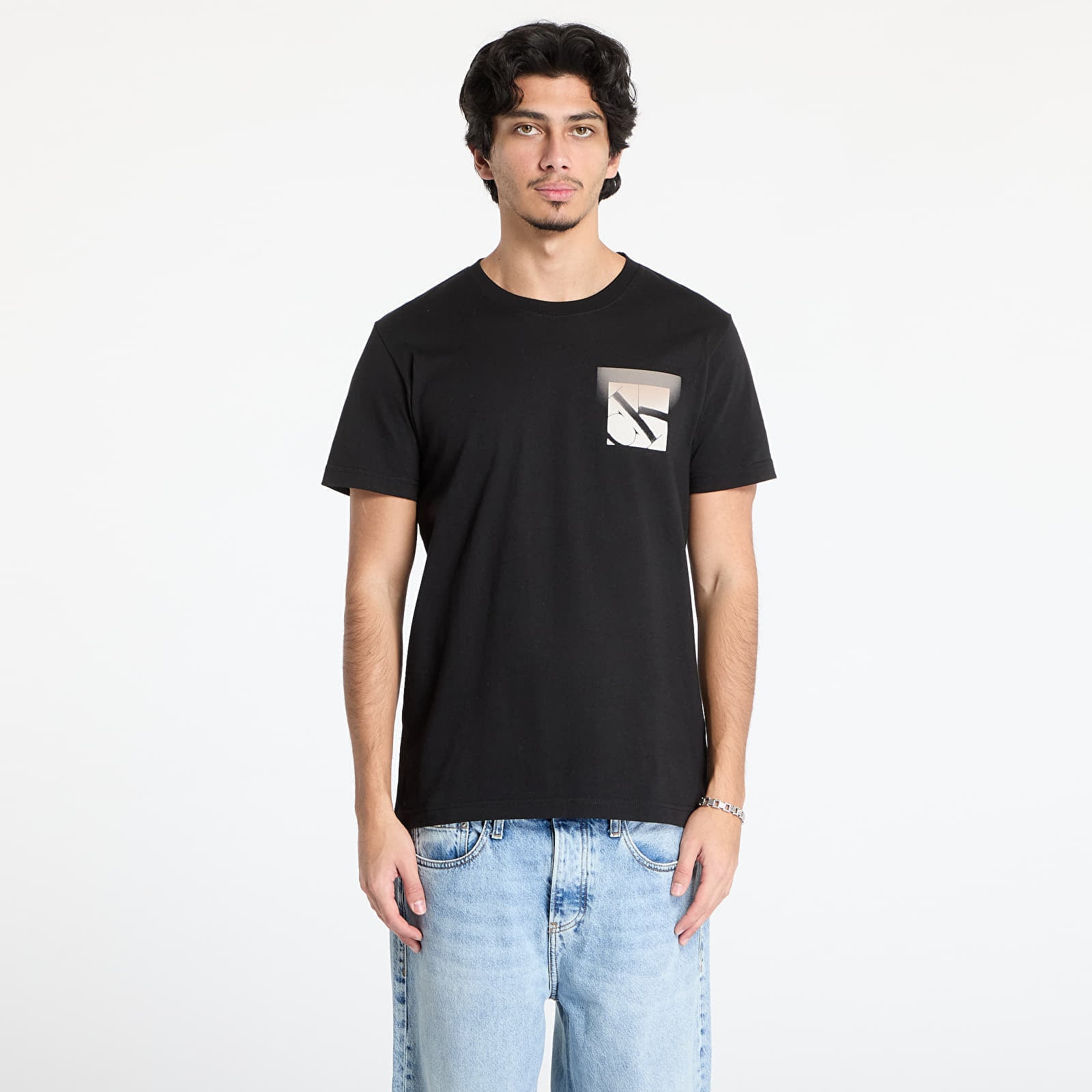Tricou Calvin Klein Jeans Soft Box Monogram Tee Black M