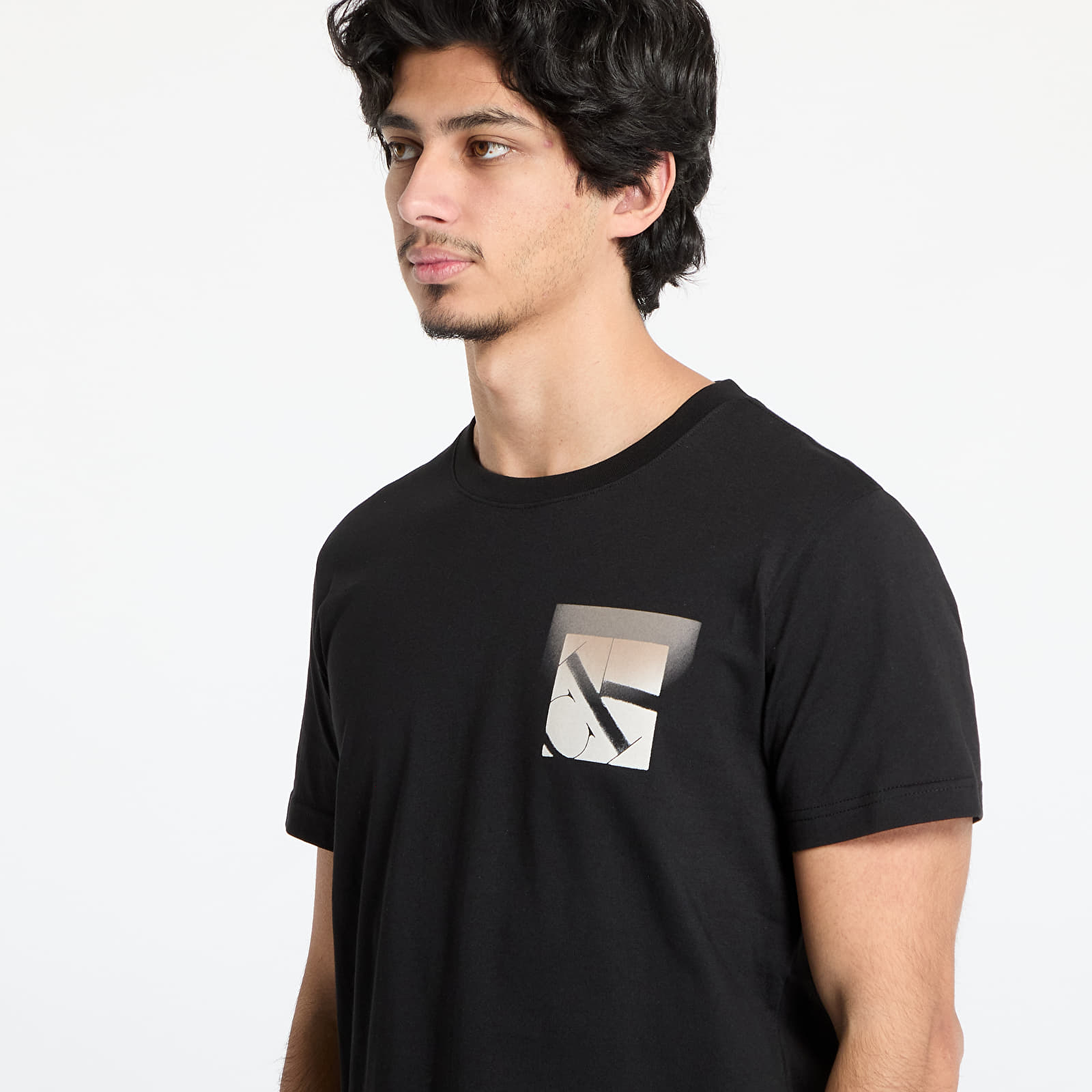 Camisetas hombre Calvin Klein Jeans Soft Box Monogram Tee Black