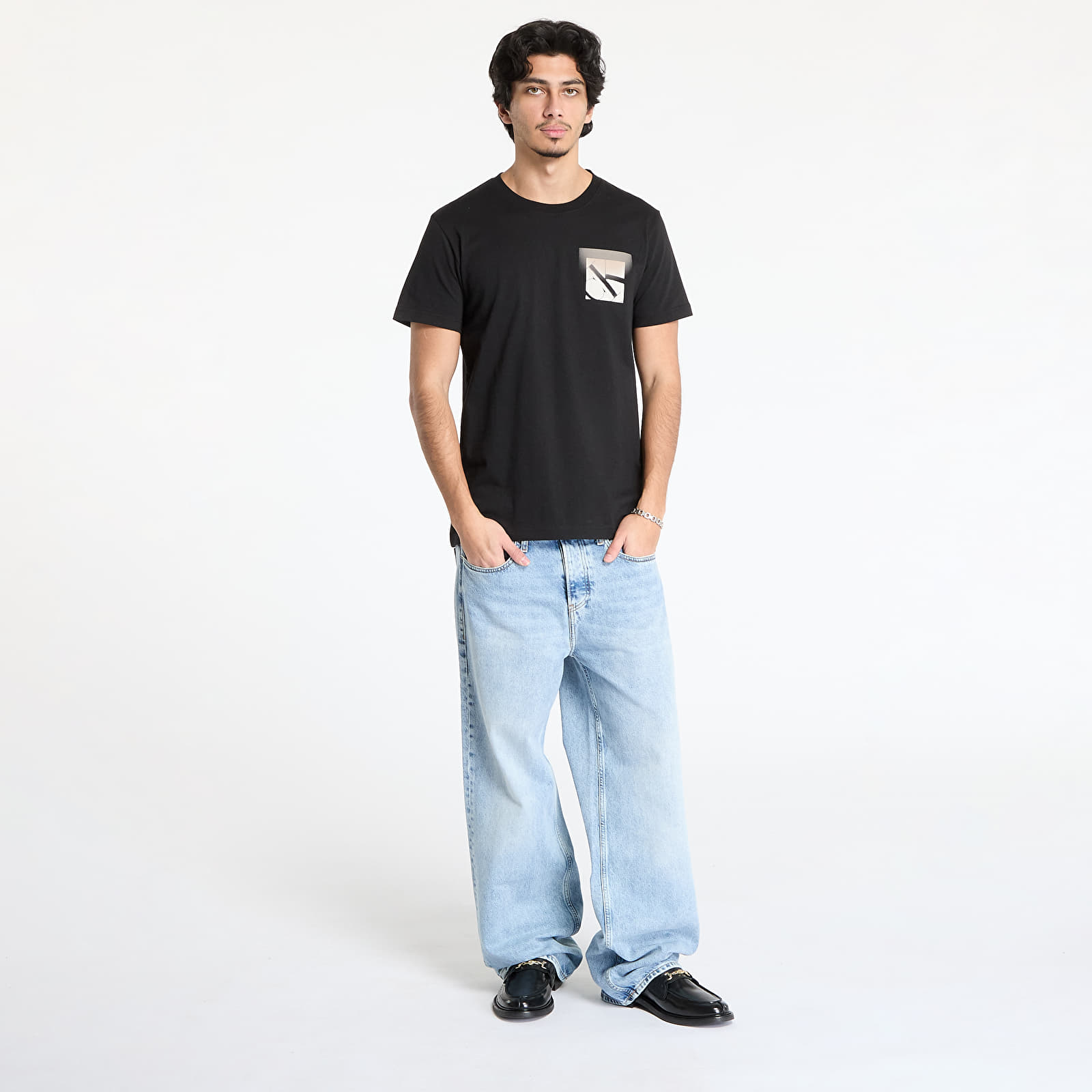 Camisetas hombre Calvin Klein Jeans Soft Box Monogram Tee Black
