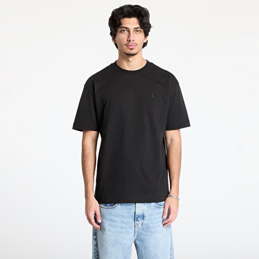 T-shirt Calvin Klein Jeans Soft Layered Monogram Tee Black