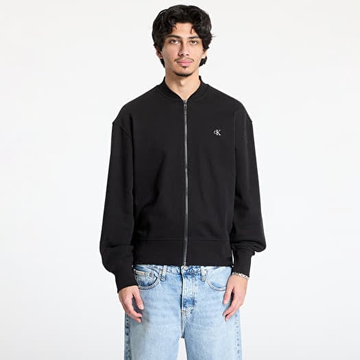 Mikina Calvin Klein Jeans Heavyweight Ck Embro Sweatshirt Black