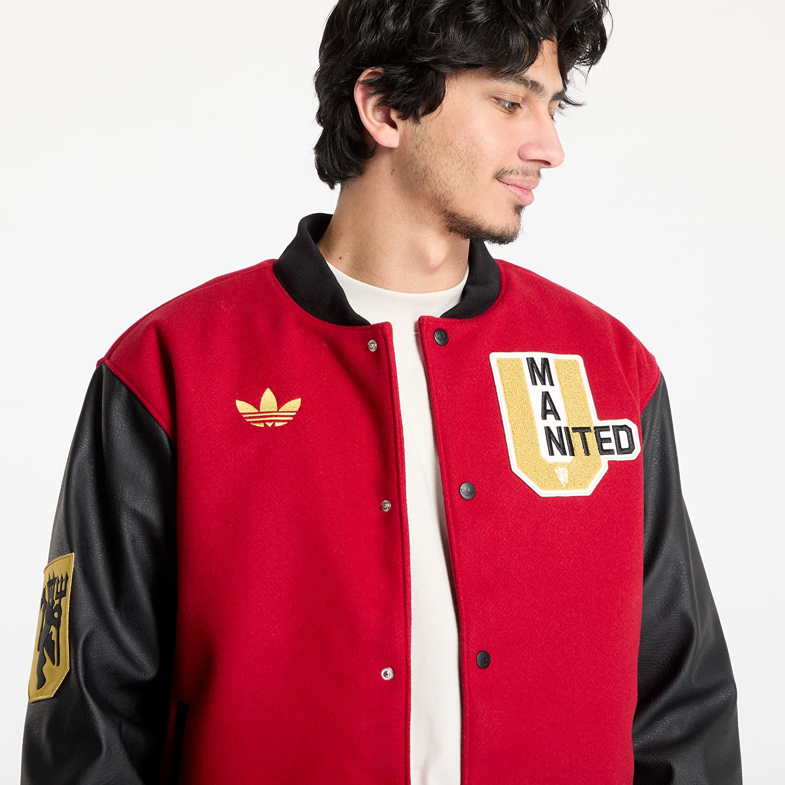 Men's bombers adidas Manchester United Vrct Jacket UNISEX Active Maroon