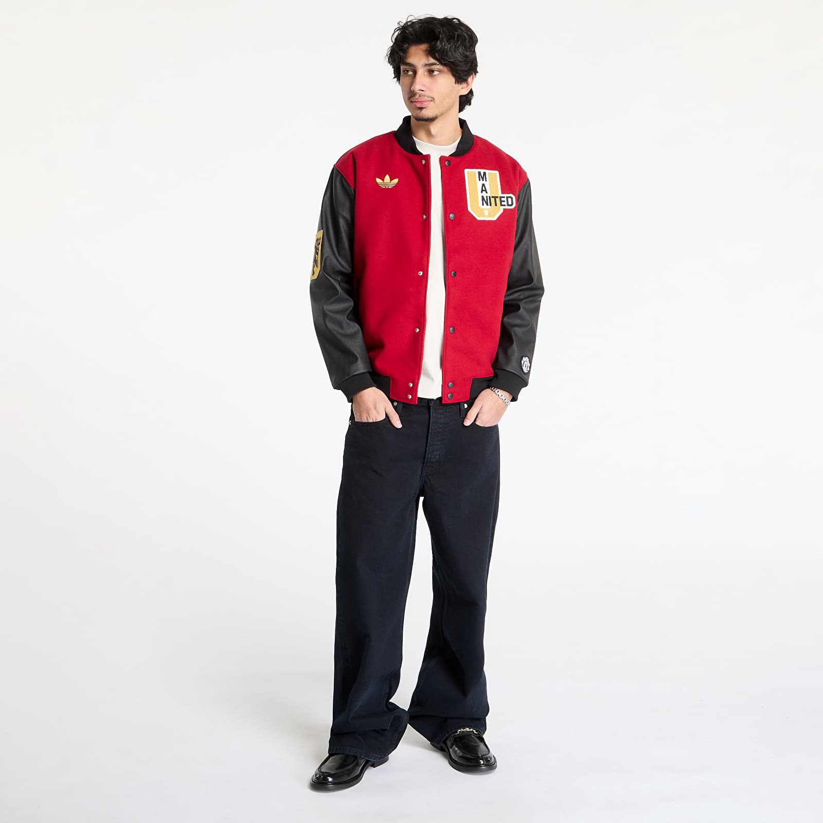 Men's bombers adidas Manchester United Vrct Jacket UNISEX Active Maroon