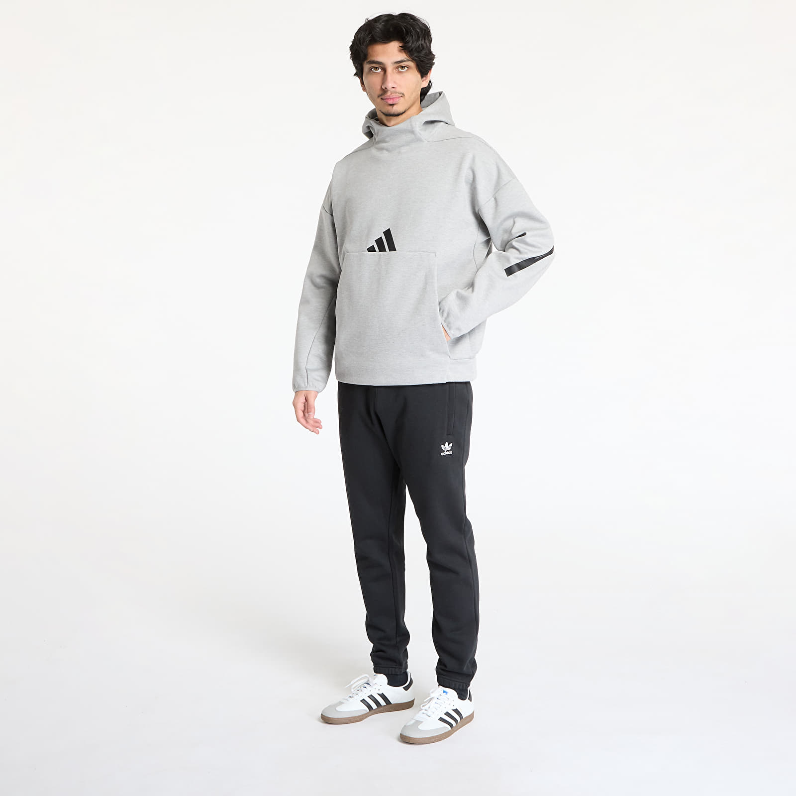 Felpe da uomo adidas M Z.N.E. Hoodie Medium Grey Heather
