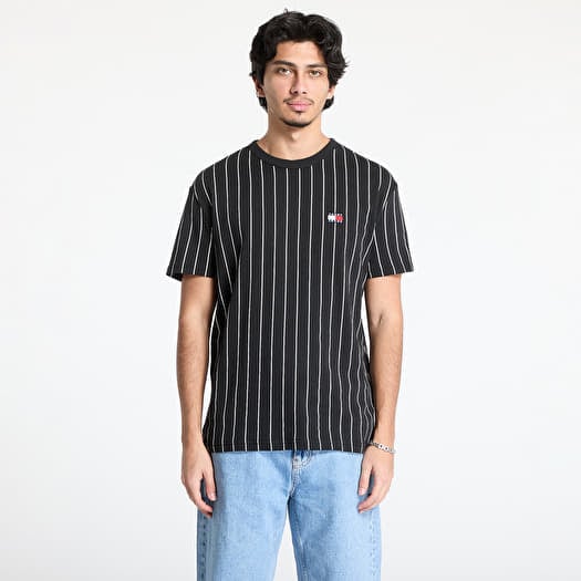 Tricou Tommy Jeans Reg Stripe Badge Top Black