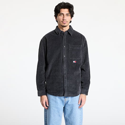 Tommy Jeans Relaxed Chunky Cord Overshirt Gray