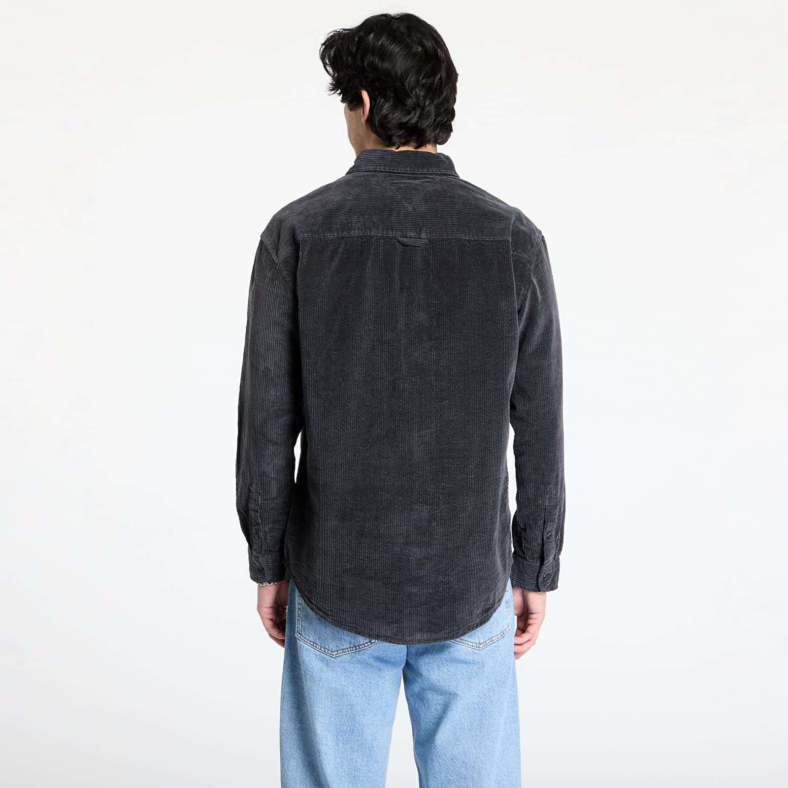 Men's shirts Tommy Jeans Relaxed Chunky Cord Overshirt Gray