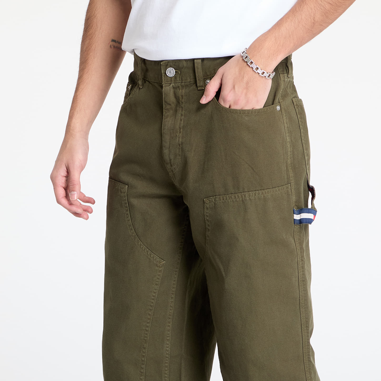 Tommy Hilfiger Παντελόνια Tommy Jeans Jaimie Carpenter Pants Green W31/L32 - 2