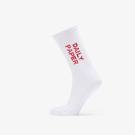 Daily Paper Logotype Socks White/ Red