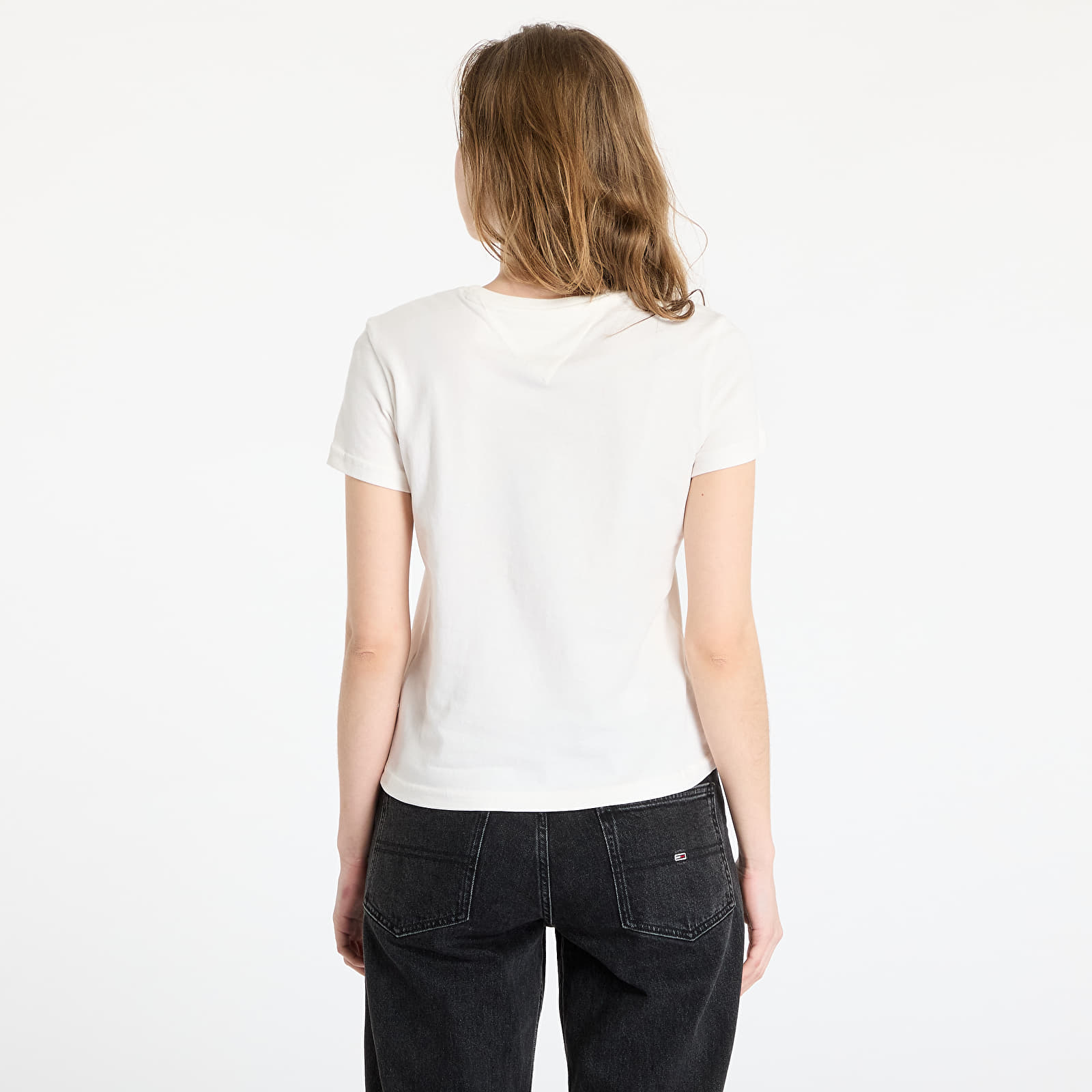 Women's T-shirts Tommy Jeans Regular Floral Varsity Tee White