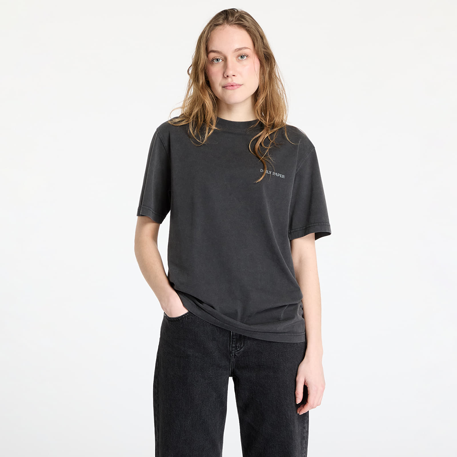 Meeste T-särgid Daily Paper Senses T-Shirt UNISEX Washed Black