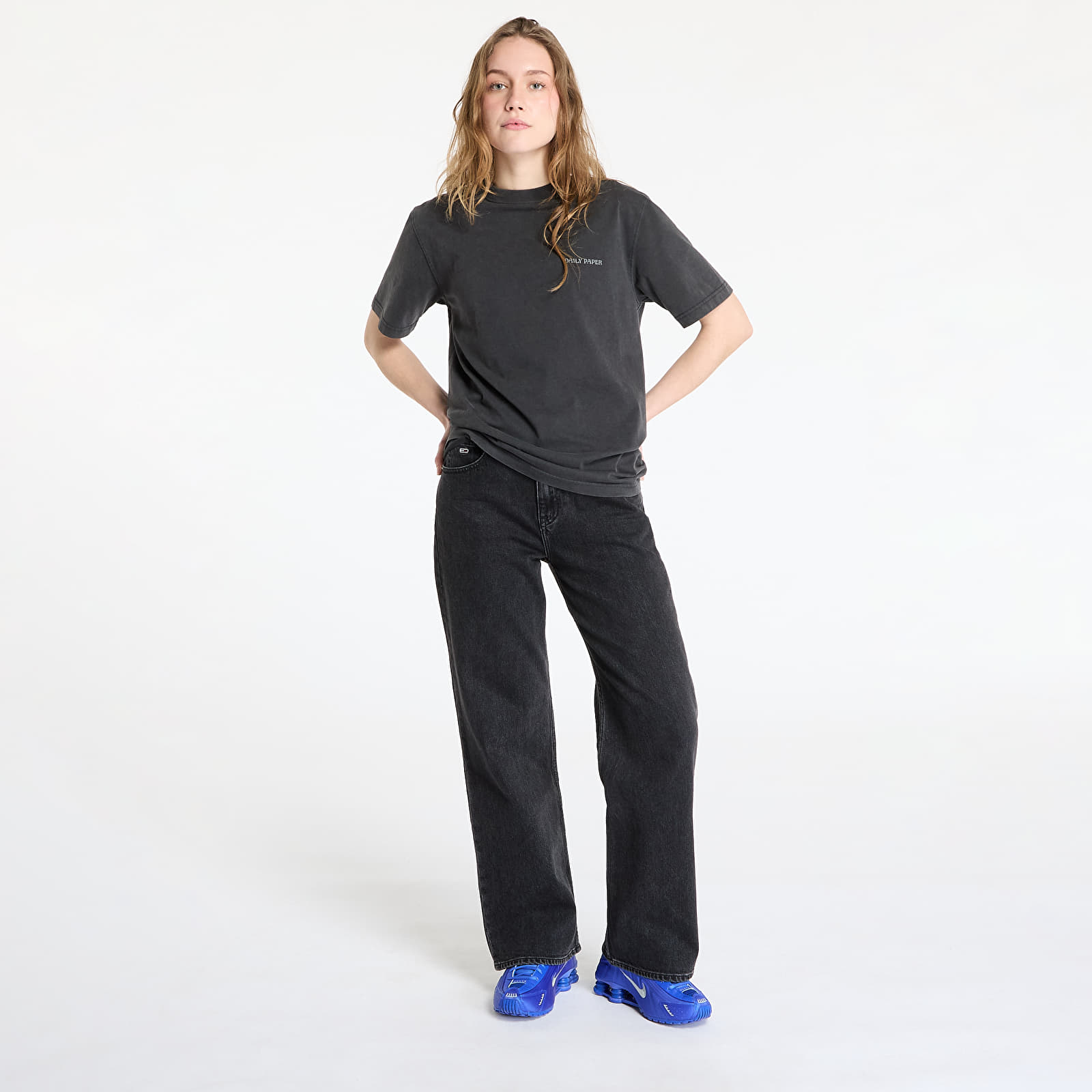 Meeste T-särgid Daily Paper Senses T-Shirt UNISEX Washed Black