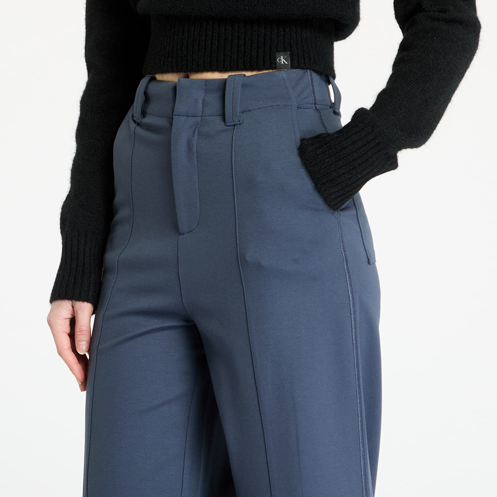 Ženske superge Calvin Klein Jeans Milano Straight Pant Blue