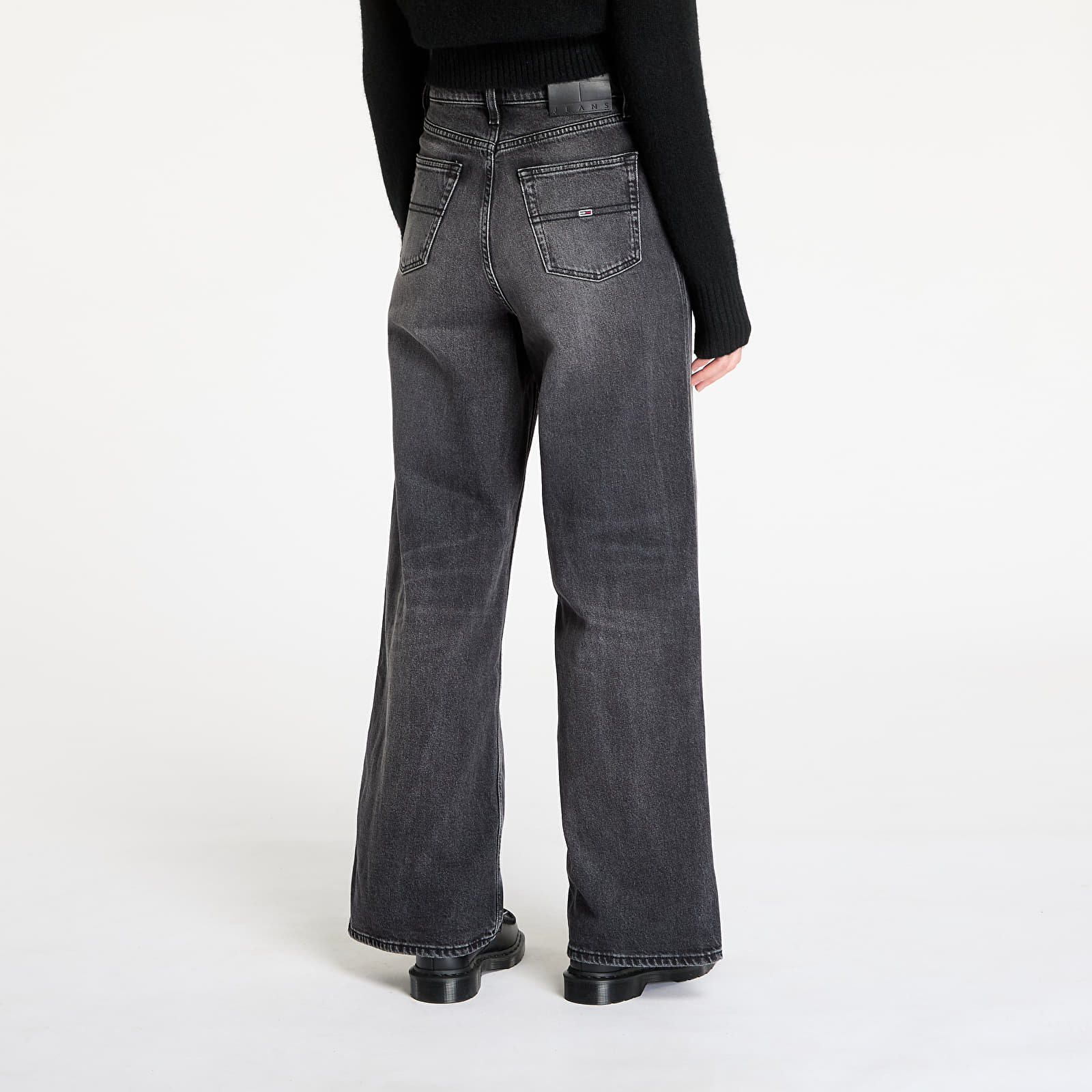 Γυναικεία τζιν Tommy Jeans Claire High Rise Wide Jeans Denim Black