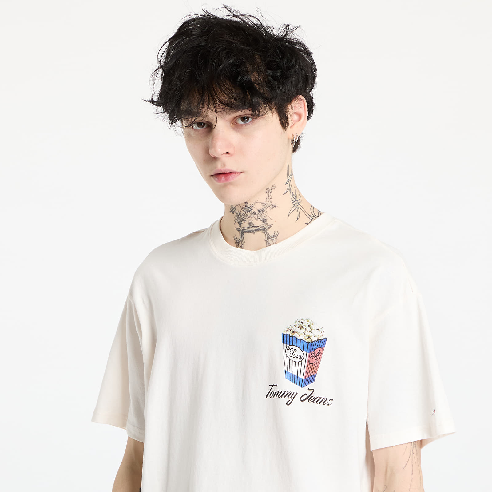 Moške majice Tommy Jeans Relaxed Novelty 2 Tee White
