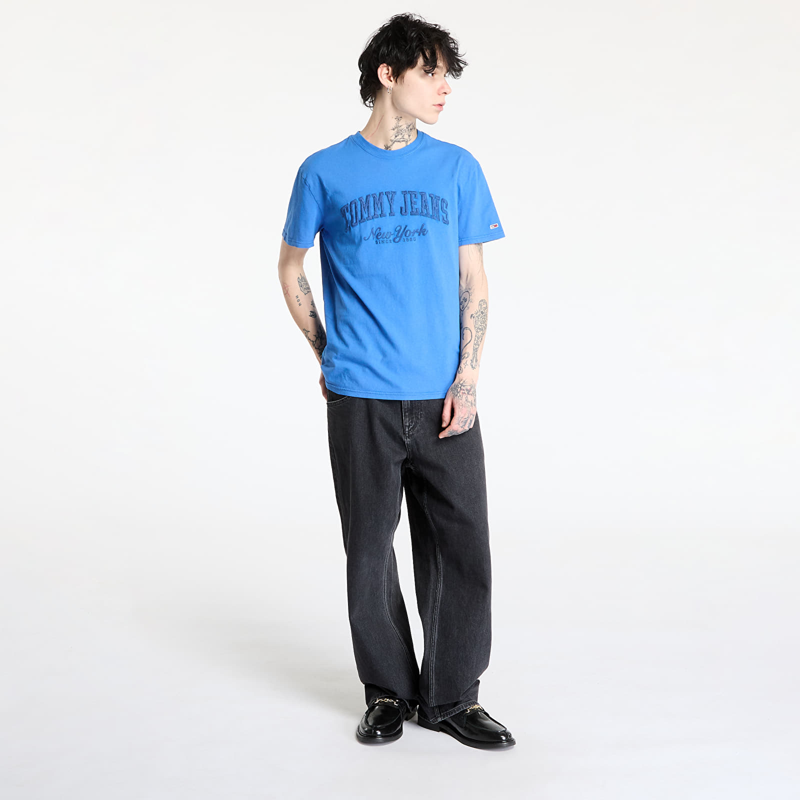 Koszulki męskie Tommy Jeans Regular Vintage Vars Tee Blue