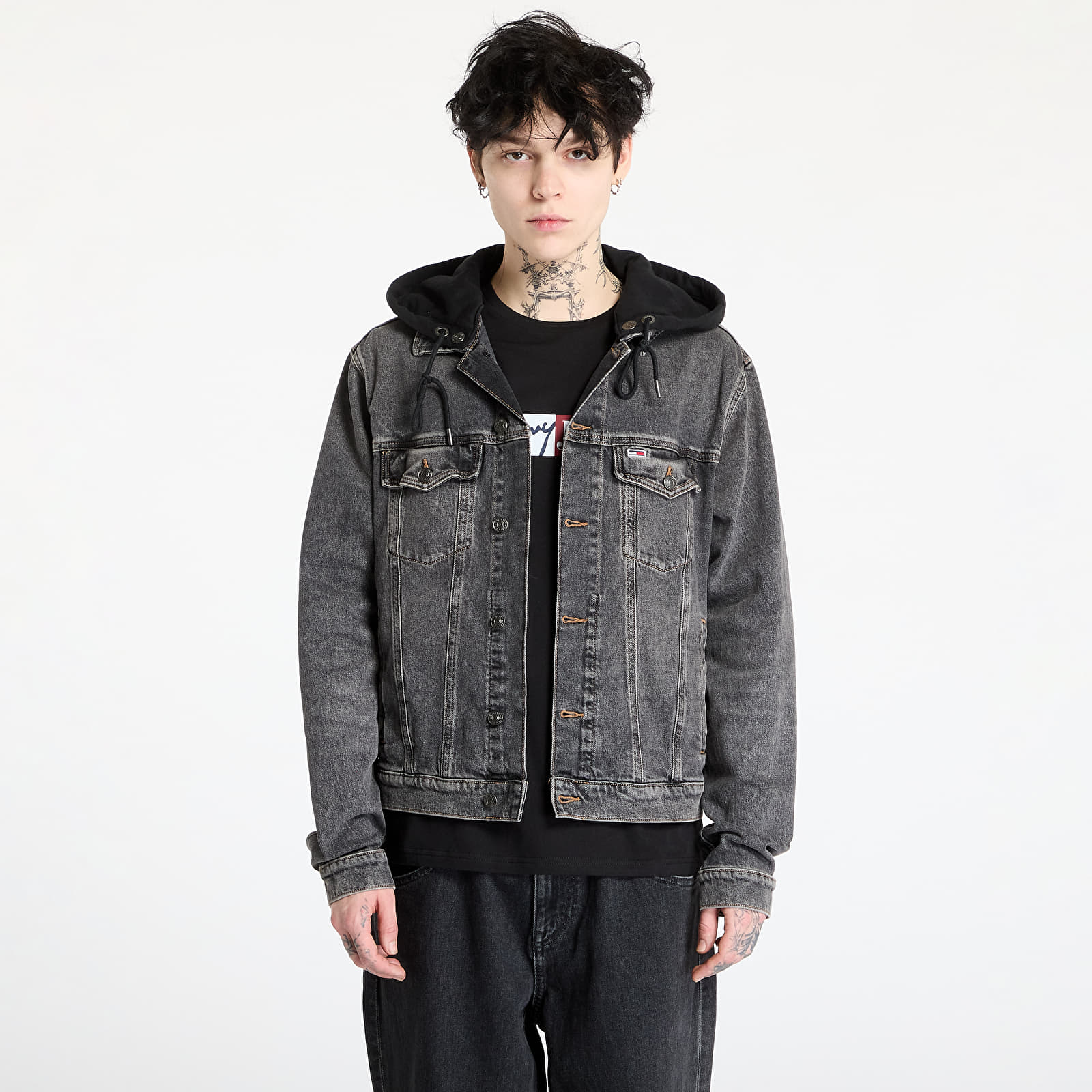 Denim jackets Tommy Jeans Hooded Ryan Regular Trucker Jacket Denim