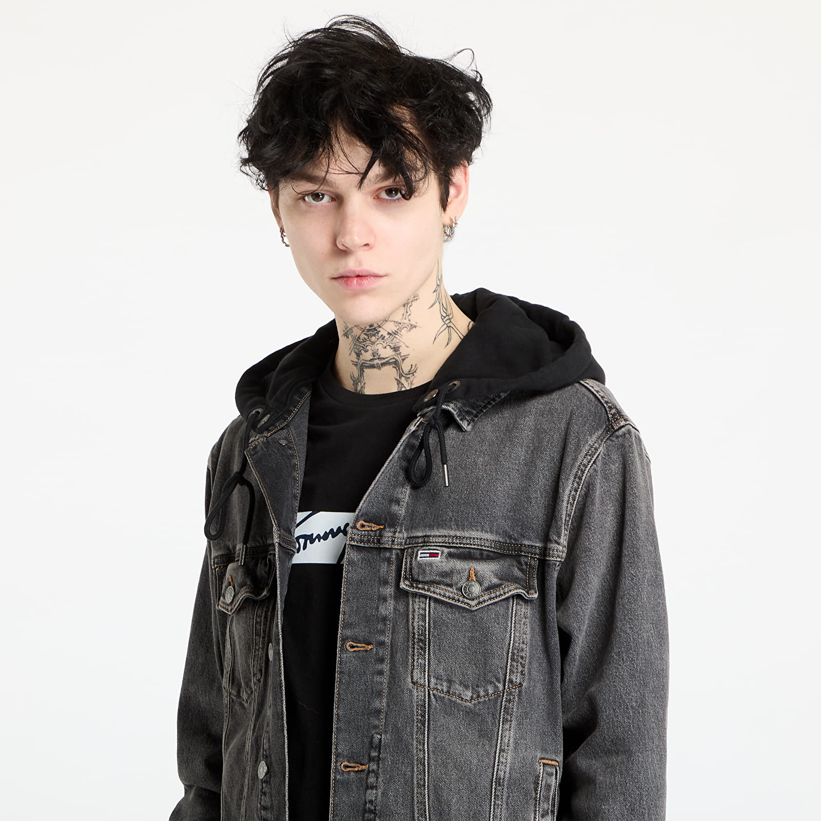 Denim jackets Tommy Jeans Hooded Ryan Regular Trucker Jacket Denim