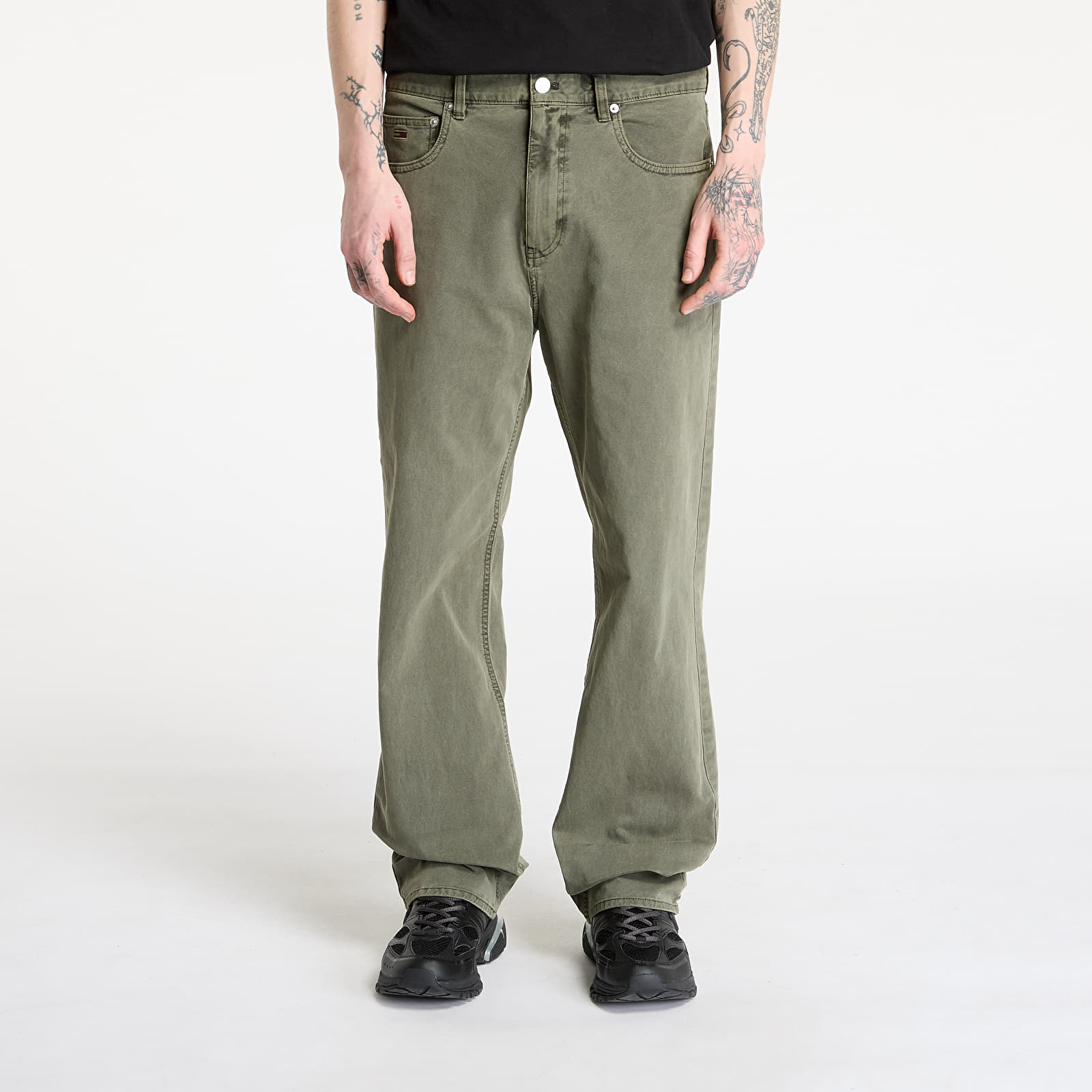 Vaqueros para hombre Tommy Jeans Otis 5 Pocket Twill Pants Fatigue Green