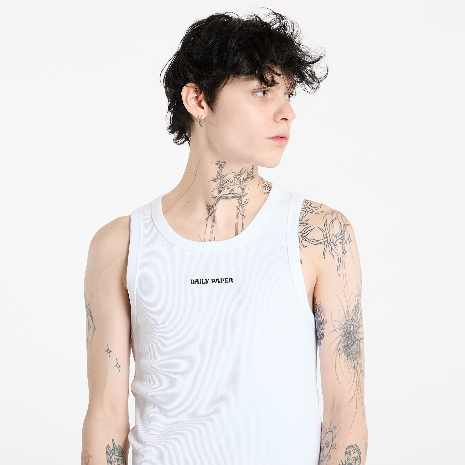 Men's tank tops Daily Paper Dias Rib Tank Top White