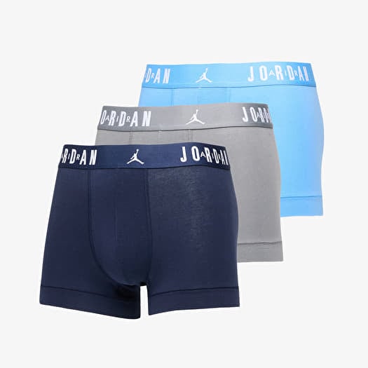 Boxerky Jordan Jhm Mens Flight Cotton Trunk 3-Pack University Blue