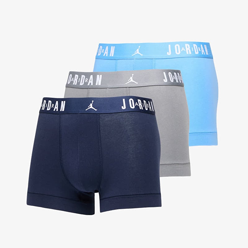 Boxers Jordan Jhm Mens Flight Cotton Trunk 3-Pack University Blue