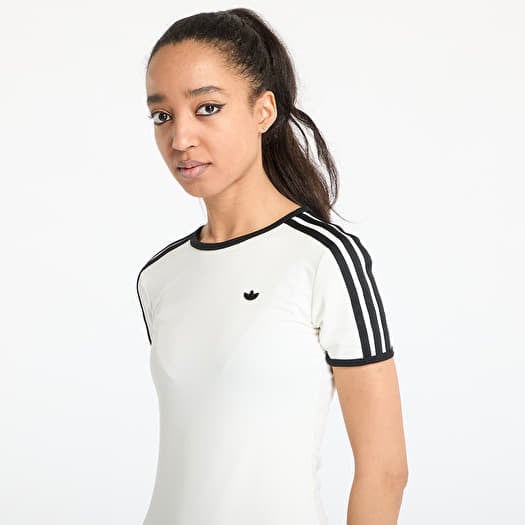 adidas white t shirt dress adidas Kit Small Logo Rib Dress - Women's