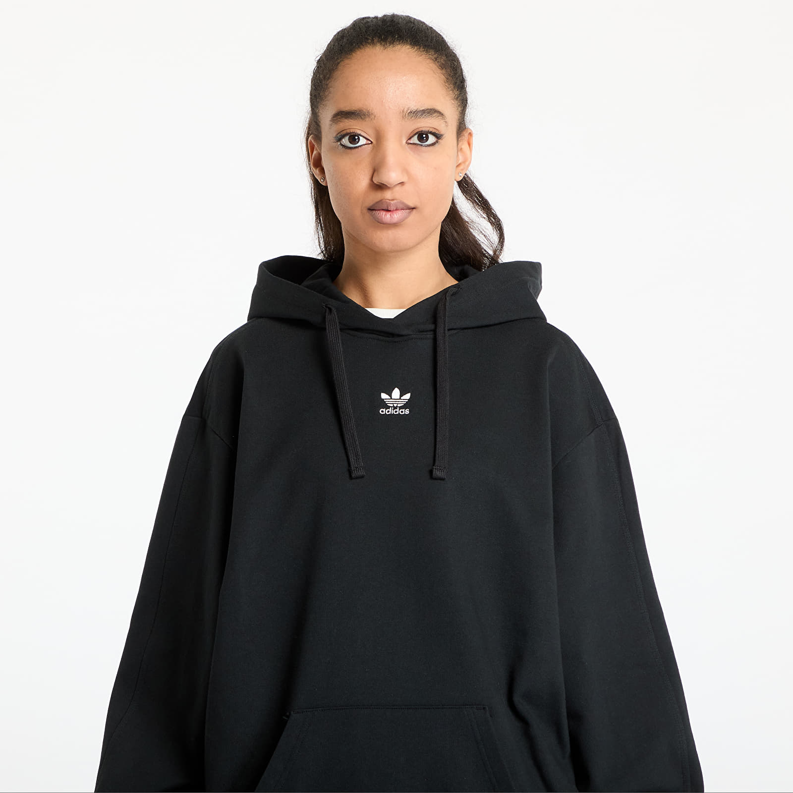 Sudaderas de mujer adidas Essentials Loose French Terry Hoodie Black