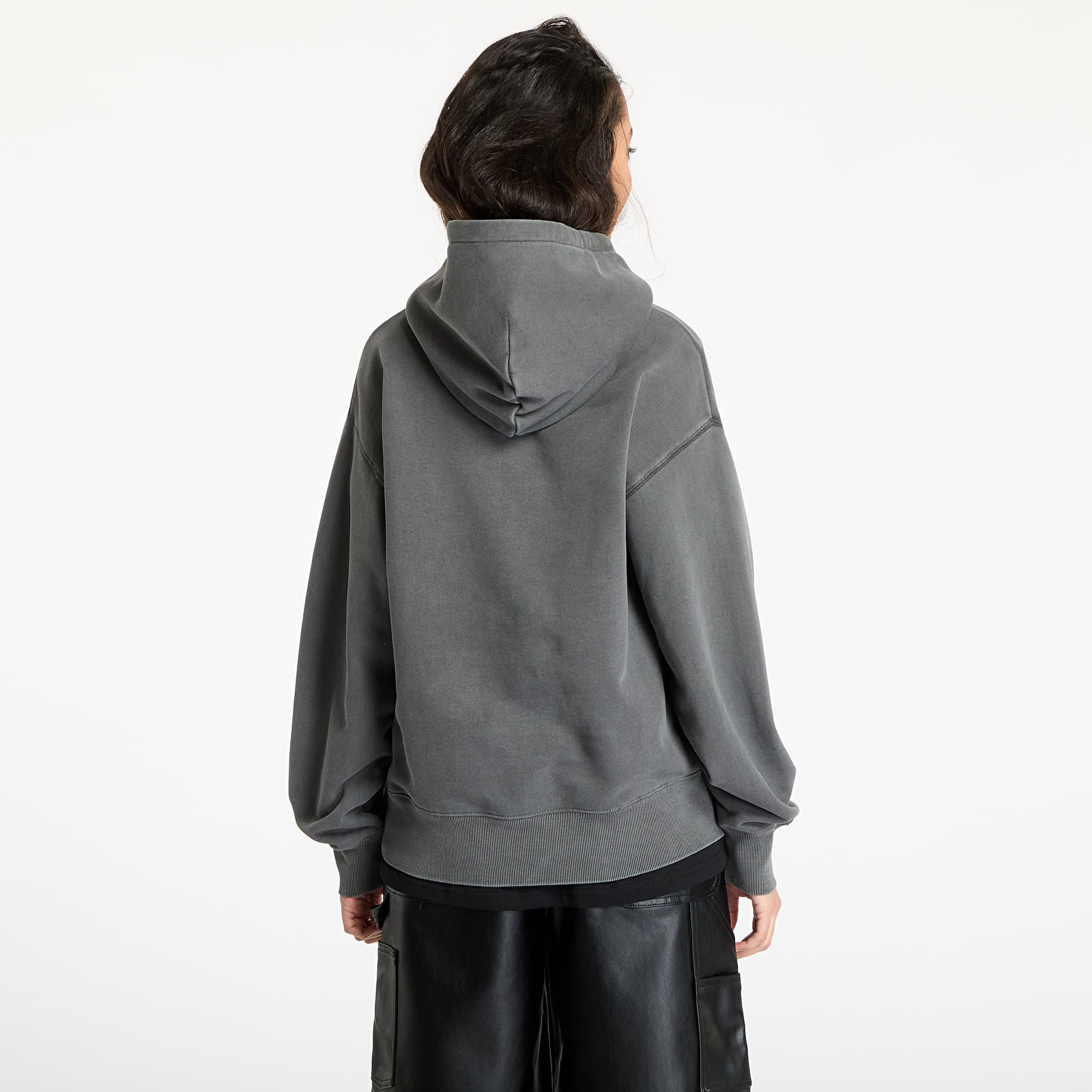 Naisten collegepaidat Carhartt WIP W' Hooded Lumo Sweat Black Garment Dyed